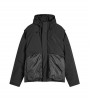 Represent Layered Hooded Puffer Jet Black