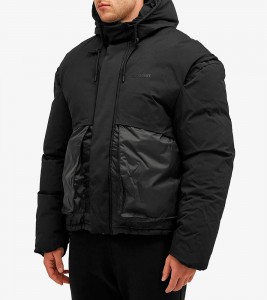 Represent Layered Hooded Puffer Jet Black - Фото №2