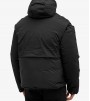 Represent Layered Hooded Puffer Jet Black
