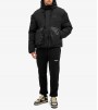 Represent Layered Hooded Puffer Jet Black