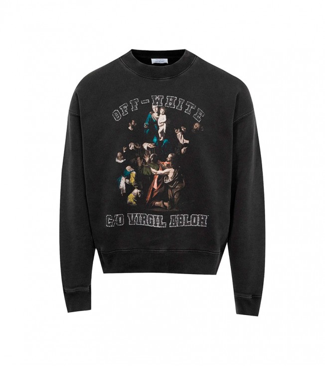 Off-white Mary Skate Crewneck Washed Black