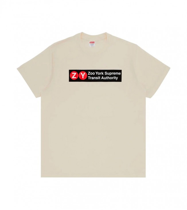 Supreme X Zoo York Transit Tee Natural