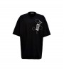 Off-white Scan Arrow Rain Drum T-shirt Black Oversize