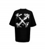 Off-white Scan Arrow Rain Drum T-shirt Black Oversize