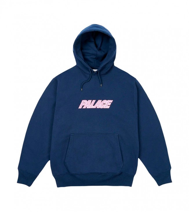 Palace Font Hood Navy