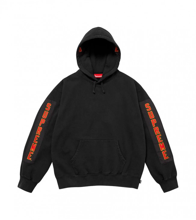Supreme Woven Patches Hooded Sweatshirt