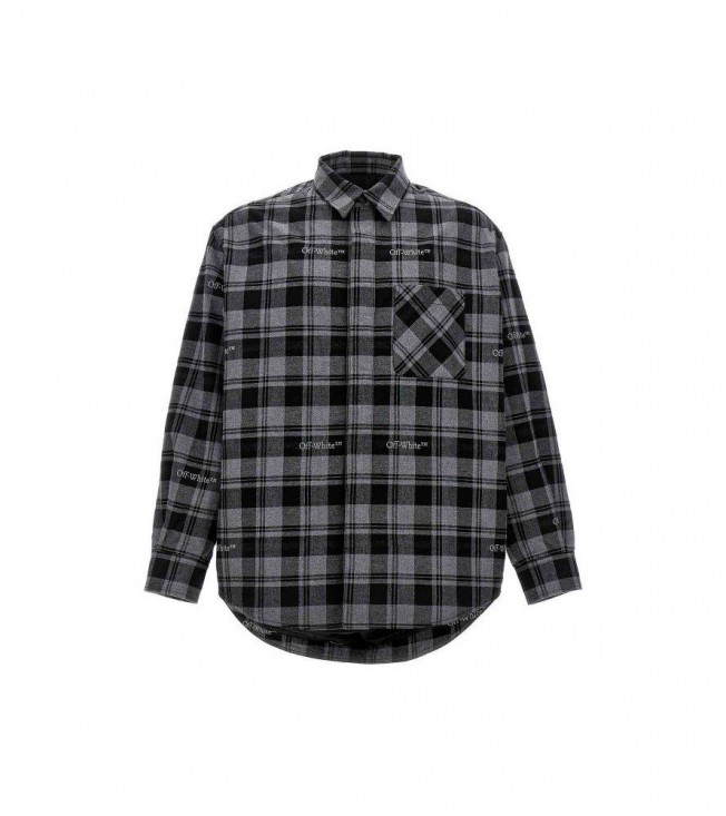 Off-white Check Flannel Padded Jacket