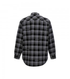 Off-white Check Flannel Padded Jacket - Фото №2