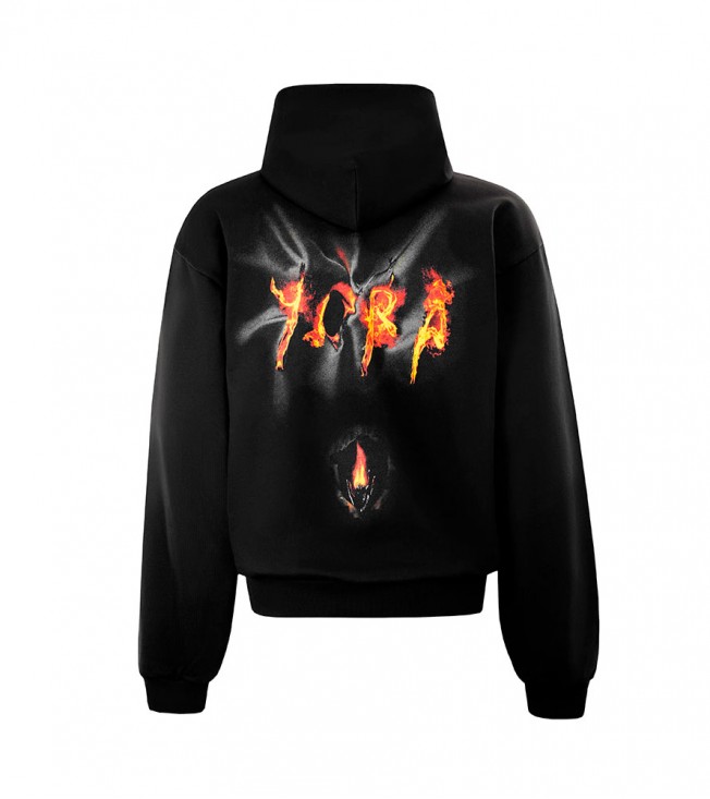Yora Fire Lg Hoodie (black)