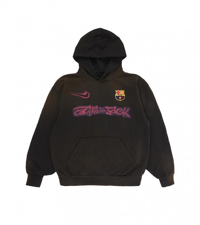 Худи Travis Scott x Nike x FC Barcelona Spray Logo Black