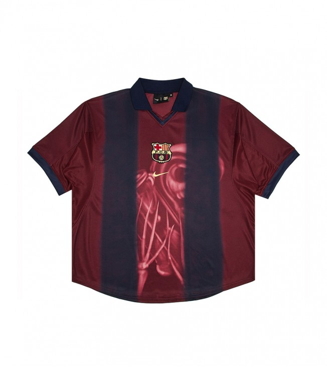 Футболка Travis Scott x Nike x FC Barcelona Retro Home Skeleton