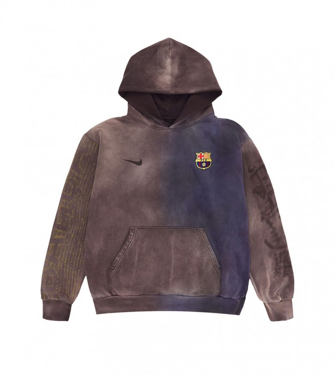 Худи Travis Scott x Nike x FC Barcelona Split-Dye Crest Multicolor