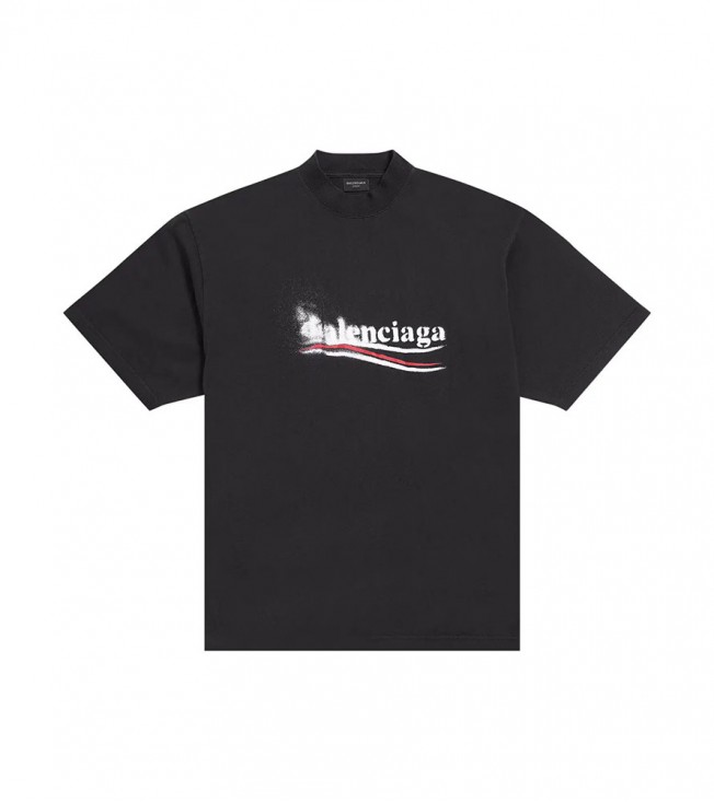 Balenciaga Political Stencil Tee Black