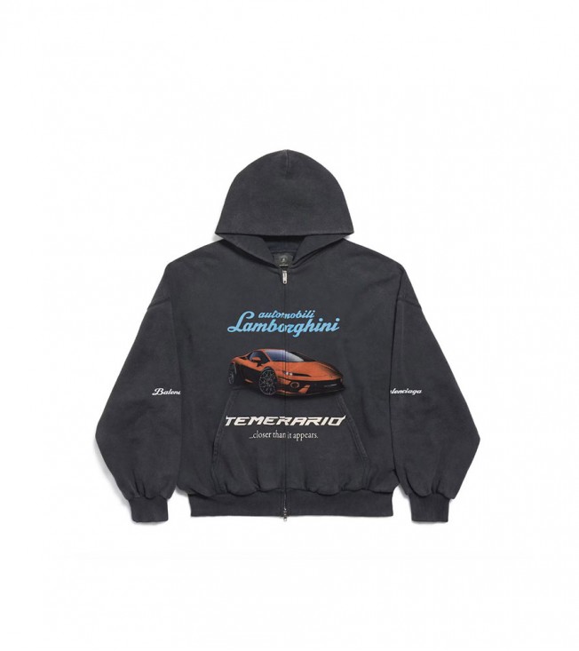 Balenciaga Automobil Lamborghini Zip Hoodie