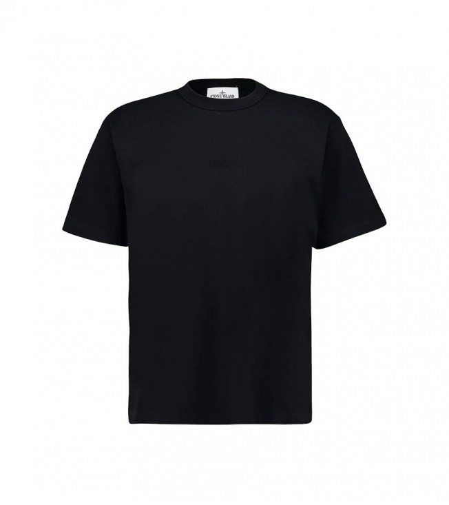 Stone Island Organic Cotton Jersey T-shirt Black