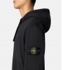 Stone Island Logo Patch Zip Black