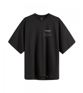 Represent Revere Manor T-shirt Stained Black
