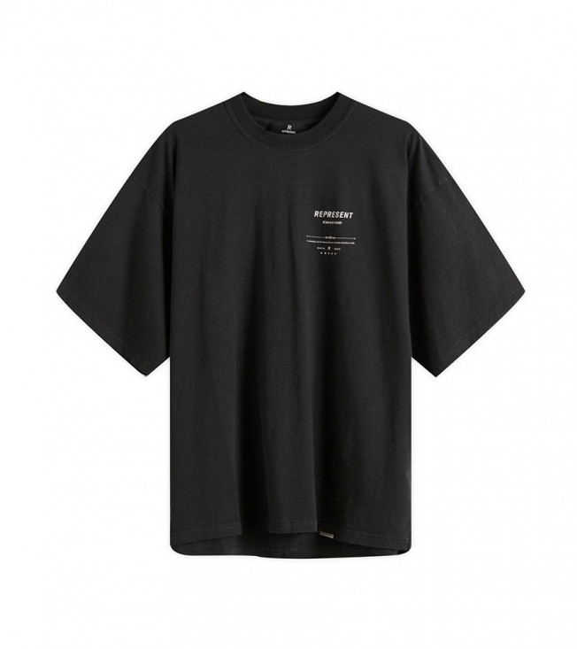 Represent Revere Manor T-shirt Stained Black