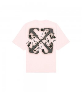 Off-white Flower Arrow T-shirt Pink - Фото №2