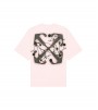 Off-white Flower Arrow T-shirt Pink