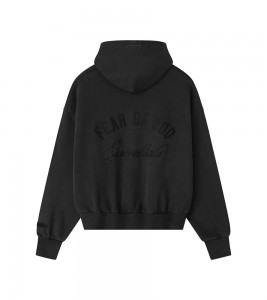 Fear Of God Essentials Zip Hoodie Vintage Black - Фото №2