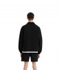 Represent Initial Boxy Quarter Zip Black