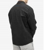 Stone Island Supima Cotton Twill Stretch-tc Overshirt Jacket Black