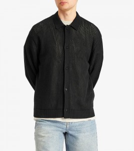 Represent Long Sleeve Mesh Knit Shirt - Фото №2
