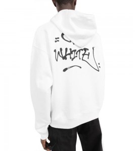 Off-white Graffiti Skate White Hoodie - Фото №2