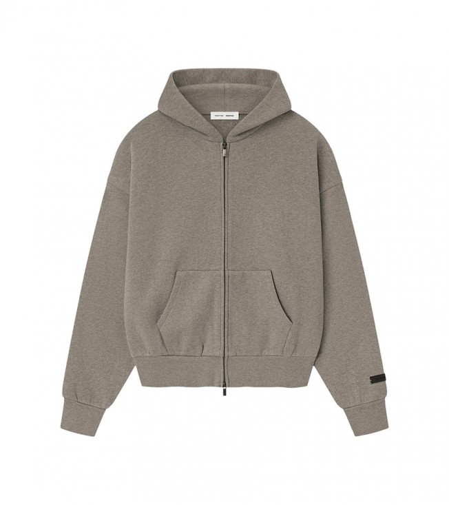 Fear Of God Essentials Classic Full Zip Hoodie Homestead Heather 