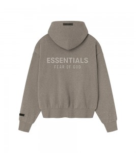 Fear Of God Essentials Classic Full Zip Hoodie Homestead Heather  - Фото №2