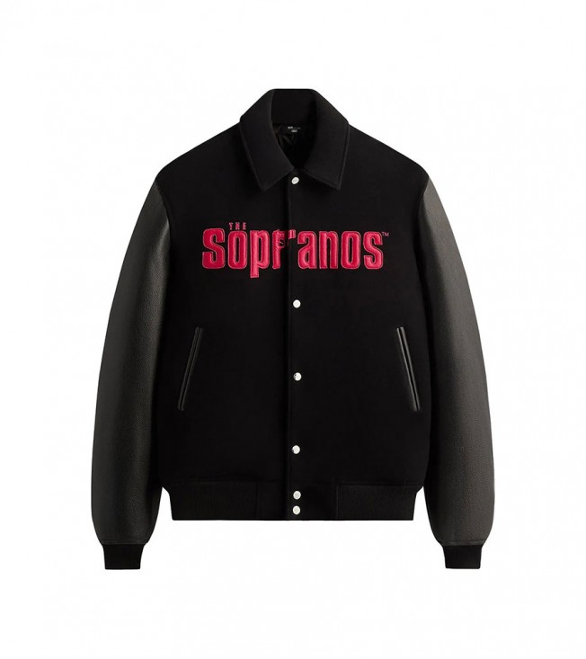 Kith X The Sopranos Varsity Jacket Black