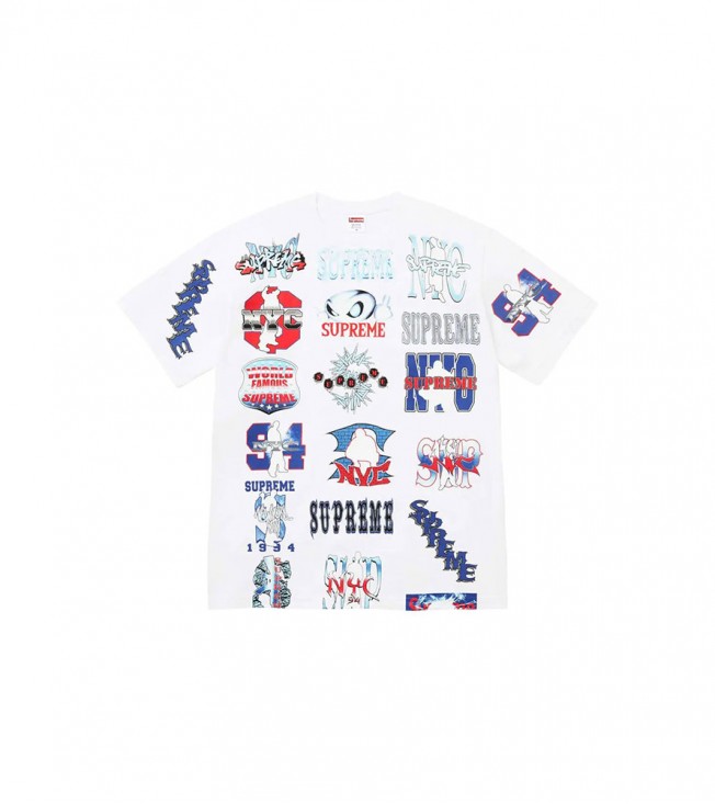 Футболка Supreme Flash Tee White