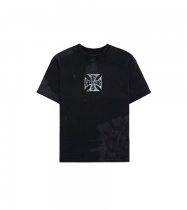 West Coast Choppers Bleach Cross Logo T-shirt
