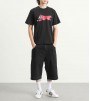 Icecream Running Dog T-shirt Black Red