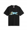 Icecream Running Dog T-shirt Black Blue