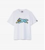 Icecream Running Dog T-shirt White Blue