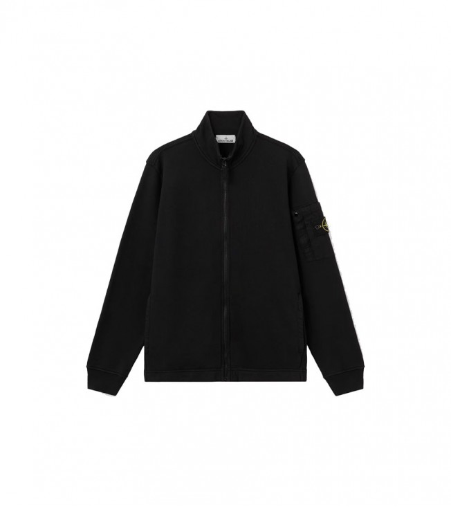 Stone Island Zip Sweatshirt Black