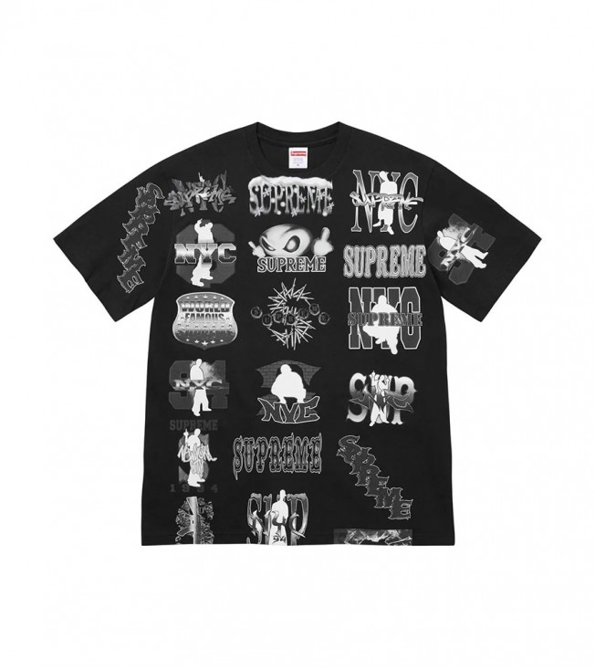 Футболка Supreme Flash Tee Black