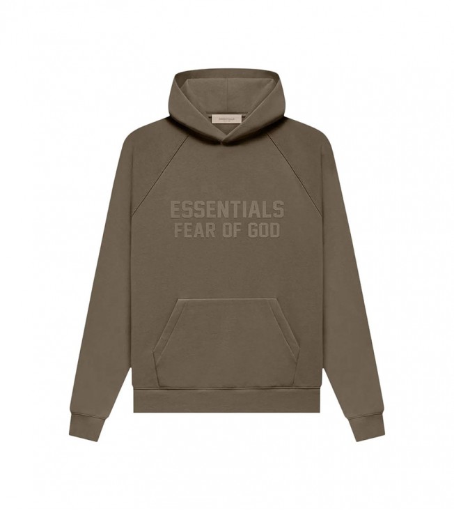 Fear Of God Essentials Hoodie Wood