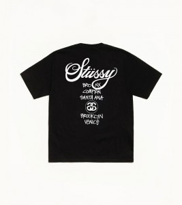 Футболка Stussy World Tour Tee Black 3903962-black - Фото №2
