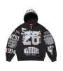 Supreme Warriors Zip Up Hoodie Black