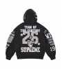 Supreme Warriors Zip Up Hoodie Black