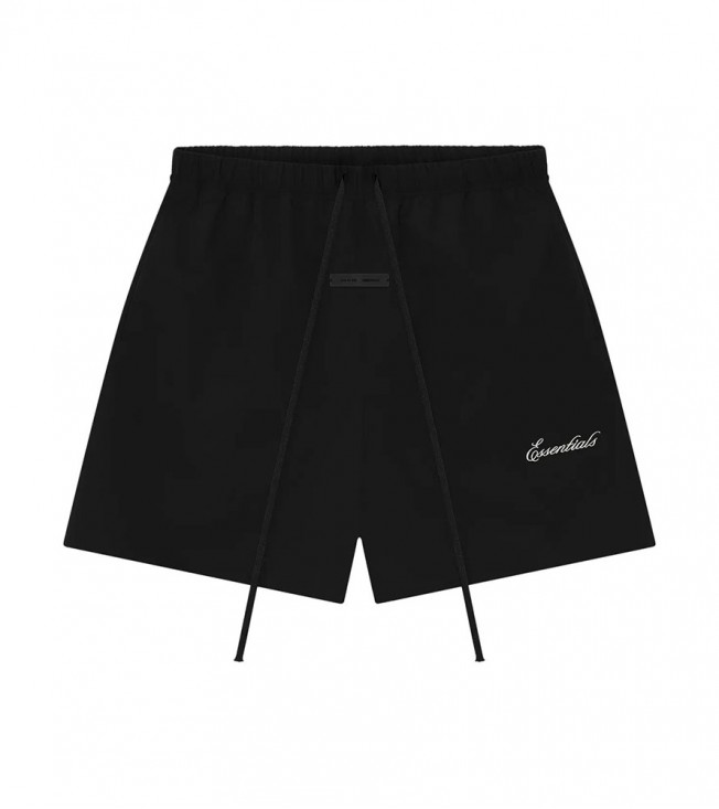 Шорты Fear Of God Essentials Sporty Nylon Classic Short Jet Black Oversize