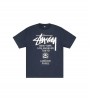 Stussy World Tour Tee Sun Faded Navy