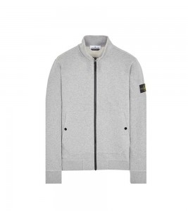 Stone Island Zip Hoodie Grey