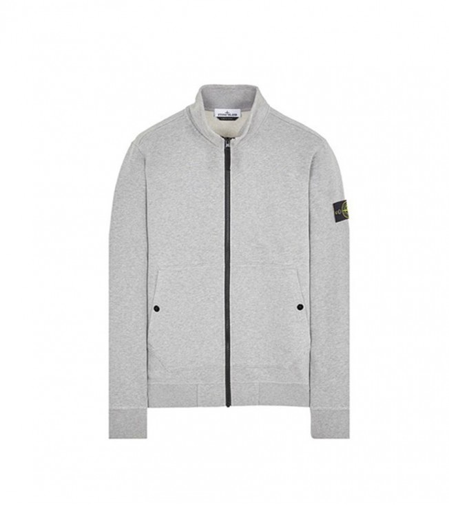 Stone Island Zip Hoodie Grey
