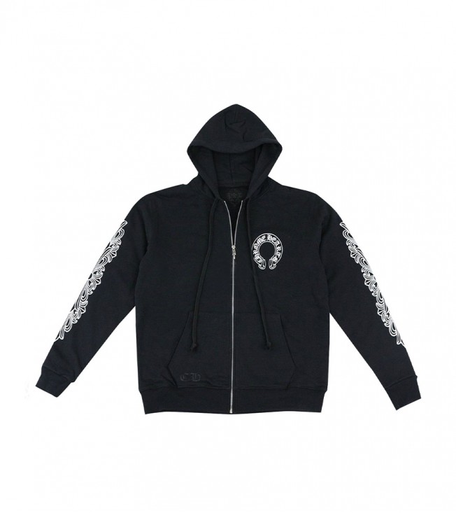 Худи Chrome Hearts Horseshoe Floral Cross Black