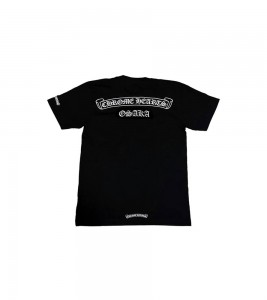 Футболка Chrome Hearts Scroll Logo Osaka Tee Black - Фото №2