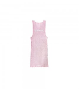 Chrome Hearts Pink Love You Neck Logo Tank Top - Фото №2